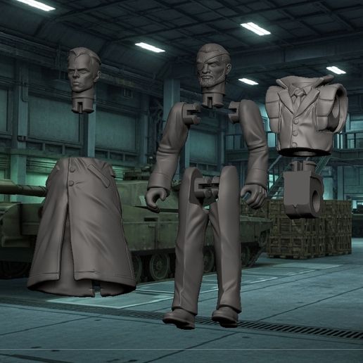 screenshot.82.jpg Metal Gear Solid - Big Boss / Decoy Octopus 3.75" Retro-Style Action Figure