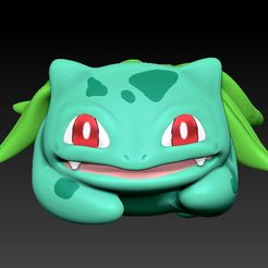 1.jpg STL-Datei Bolbasaur flower or brush holder・3D-druckbares Design zum Herunterladen