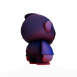 008.png Modelo 3D de gorila / macaco com baixo teor de poliéster - Pronto para imprimir e jogar