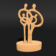 Shapr-Image-2024-01-03-143541.png Family love, ring of love silhouettes, Parents and Child Sculpture, Father, Mother Love statue, Family Love Figurine, Mother's Day gift, anniversary gift