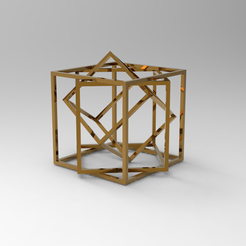 15.png Archivo STL geometría cubo cuadrado decoración del hogar・Design para impresora 3D para descargar, annihilator_gun