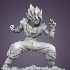 GOKU SUPER SAIYAJIN 4 - SS4 - BIONIC3D free 3D model 3D printable