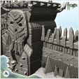 8.jpg Great orc wall with shooting platforms and wooden battlements (2) - Ork Green Horde Fantasy Beast Chaos Demon Ogre