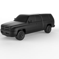 Dodge-Ram-1500-ClubCab-ST-1999.jpg 3D file Dodge Ram 1500 ClubCab ST 1999 (PRE-SUPPORTED)・3D print object to download