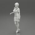 Girl1-0036.jpg Young woman in denim overalls 3D Print Model