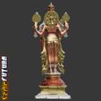vfSQ_10_CLR25-12.jpg Vishnu el Preservador con Garuda (águila) - estilo bronce Chola