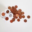 clover_trefle_piece_coin_money_3D_printed_7.jpg Free STL file Range-pieces・3D printer model to download