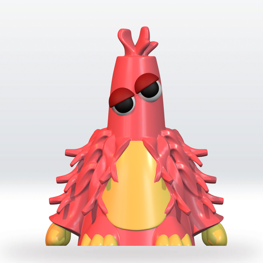 CHUM - POPPY PLAYTIME 5 STL file 3D Model 3mf Multicolor Fanart