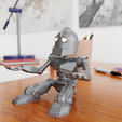 0031.png STL file Miny Iron Giant Pen Holder - pose 1・3D printable model to download
