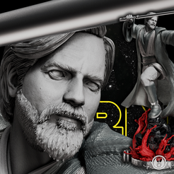 1.png Archivo 3D Obi Wan Kenobi Sculpture - Star Wars 3D Models - Tested and Ready for 3D printing・Modelo imprimible en 3D para descargar