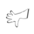 model.png cookie cutter Hands  A Helping Hand, Arm, Assistance, Black Color, Body Part