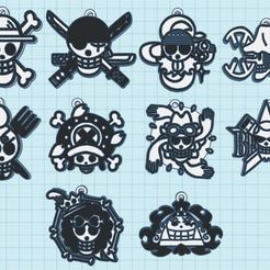 1.jpeg JOLLY ROGER ONE PIECE MUGIWARAS AFTER TIME SKIP KEY CHAINS