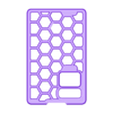 Back panel - Hex.stl Pulse AIO V2 Slim Covers (Hex Included) and Parts