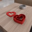 untitled8.png 3D Heart Jewelry Box for Valentine Gift with Stl File & Mini Box, Heart Art, Decorative Box, 3D Printed Decor, Heart Decor, Storage Box