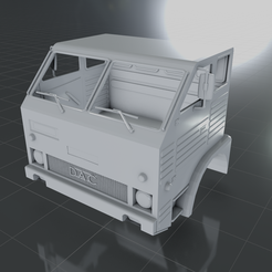 J.png STL file DAC 665 TRUCK MILITARY CABIN・3D printable model to download
