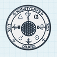 Archangel-Sandalphon.png Solomon's Seals of Archangels, Grimoire Book of Spells, angel invocation, Archangels Sigils medallion, Archangel Michael, Archangel Gabriel, Metatron