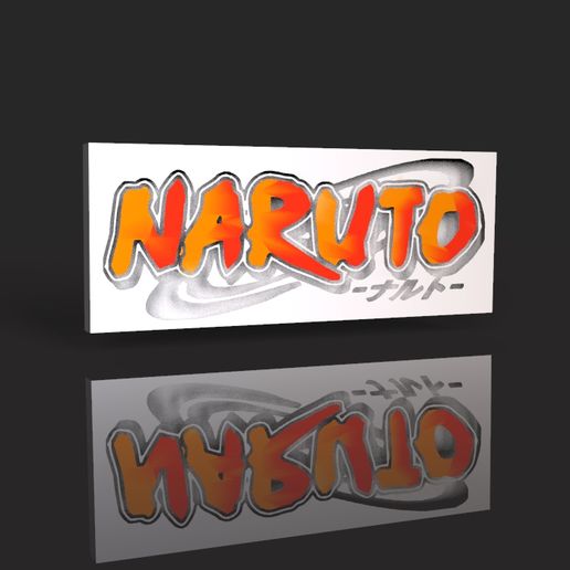 Naruto 3D logo 3D model