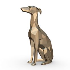1.jpg Download OBJ file Italian Greyhound • 3D print object, stiv_3d