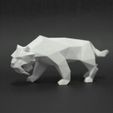 Saber Tiger 1.jpg Low Poly Animal Collection