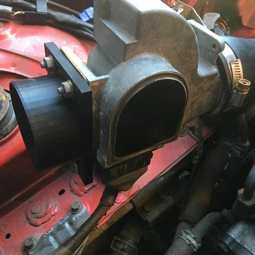 Air Flow Meter to 76mm Adapter for Mazda MX5 - ABS 3D model