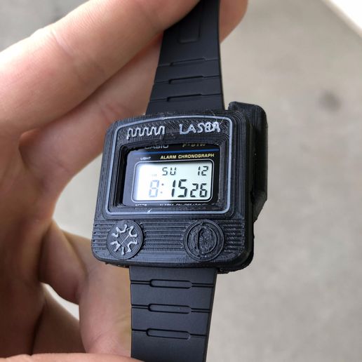 ⌚ Conversão do Knight Rider Comlink - Edição de relógio laser