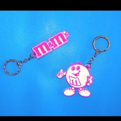 66241d4cafa7144abce6bf23b8f4b10e_preview_featured.jpg Fichier STL gratuit Les 2 porte-clés de M&M・Design pour imprimante 3D à télécharger