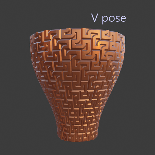Vase Texture File 3D file Square texture vases・3D print model to download・Cults