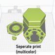MultiColor.jpg STL-Datei Verzahnte Hex-Box Druck an Ort und Stelle・3D-Drucker-Vorlage zum herunterladen