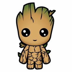 31d733469baa6e4912a587615896fdd6.jpg STL file key ring - Llavero Groot Chibi・3D printing model to download