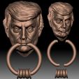 1.jpg Door knocker Trump 3D printable