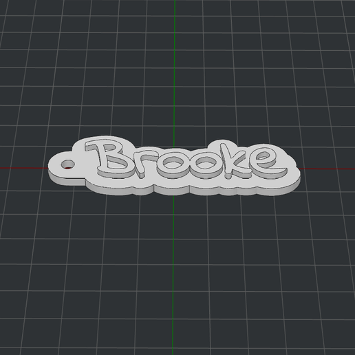 Keychain Brooke 3D model