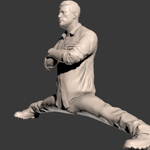 2.jpg Fichier STL JCVD Statue・Design imprimable en 3D à télécharger, MichMach