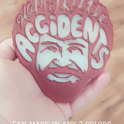 318614639_1388631718613819_8868693641791653929_n.jpg Fichier STL Bob Ross Happy Little Accidents arbre Ornement ou Décoration pour peintres, Art, cadeaux etc.・Modèle pour imprimante 3D à télécharger