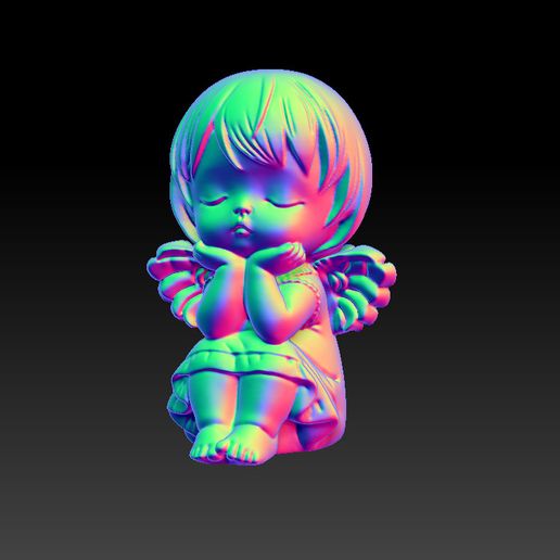 little angel ornament 3D model
