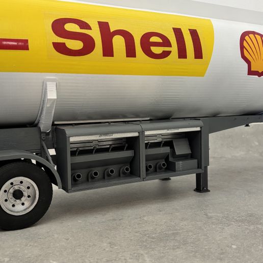 🪖 Tank Trailer for Liquid Transport 1:14・ STL File for 3D printing・Cults