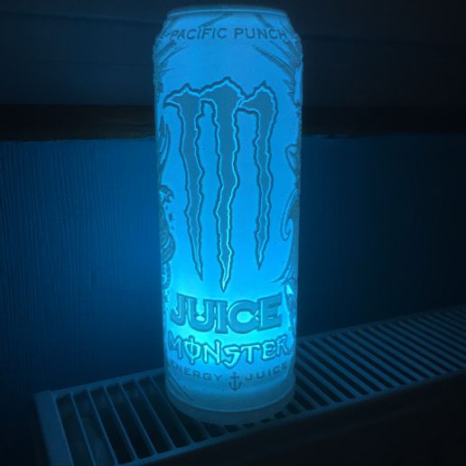 MONSTER ENERGY　レジンアート 🔦 lithophanie lamp can monster energy juice pacific punch・ STL