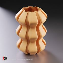 vase-1023-ribbon-vase-stl-04.jpg Archivo STL Jarrón 1023 - Jarrón con cinta E・Diseño imprimible en 3D para descargar