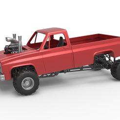 1.jpg Archivo 3D Diecast old school pulling truck 4wd Scale 1:25・Diseño imprimible en 3D para descargar, CosplayItemsRock