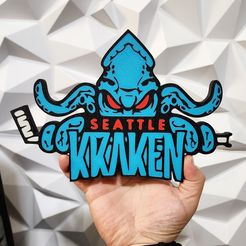 20230618_124709.jpg Free STL file Seattle Kraken・3D printing design to download