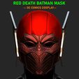 001.jpg Red Death Batman Mask - Flash Mask - DC Comics 3D print model