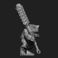 1.jpg Free STL file Frog grung barbarian warrior・3D printable model to download