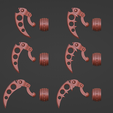 spikey-legs-alll-types.png Spiky Crawler Legs for Diecast Cars / Gaslands or other RPGs