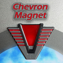 chevy2.png No-MMU single nozzle multicolor Chevron Fridge Magnet