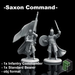 CommandTeam_SalesPage.jpg Archivo 3D Mando de Infantería Sajón (sin apoyo)・Diseño imprimible en 3D para descargar