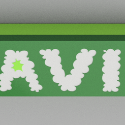 DAVID.png STL file DAVID Design for luminous sign by led strip・3D printer design to download