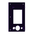 display_mounting_plate_with_inside_nutholder.stl Archivo STL gratis Carcasas de visualización Anet A6・Modelo imprimible en 3D para descargar