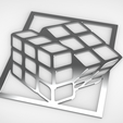 кубик-рубика.15.png Rubik's Cube Wall Art SVG STL PNG | 3D Optical Illusion Panel for Laser Cut, CNC & 3D Printing | Puzzle Geometric Decor