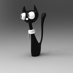 0904bel.7.jpg Fichier STL Chat pliant, puzzle・Plan imprimable en 3D à télécharger