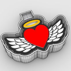 9_2-color.jpg STL file angel heart - freshie mold - silicone mold box・3D printing design to download