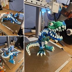 Squelette T-Rex dinosaure Flexi Factory à imprimer sur place